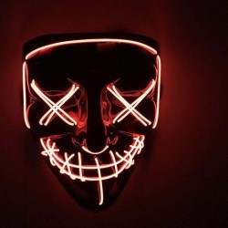 Strašidelná svietiaca maska