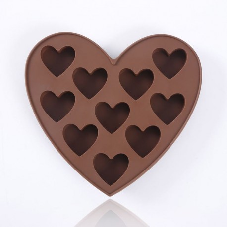 Silikónová forma na čokoládu - srdiečka