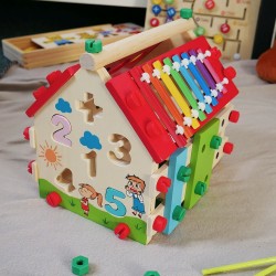 Detský drevený domček - Vzdelávacie