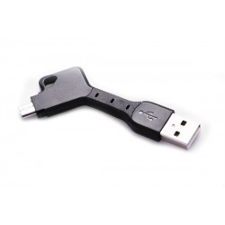 Prívesok na kľúče - adaptér USB - micro USB