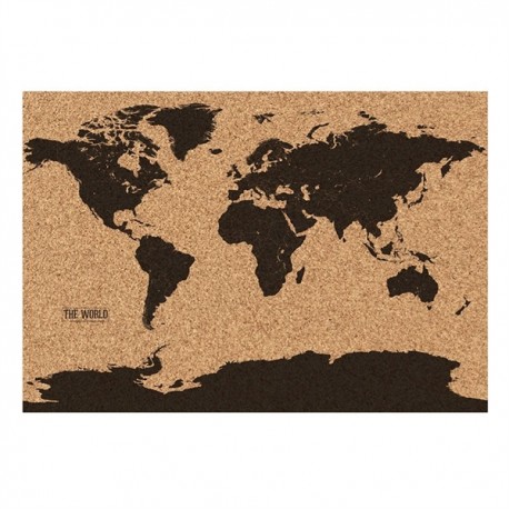 Korková mapa sveta 82 x 58 cm