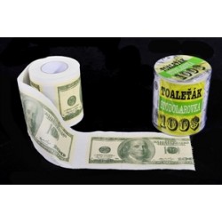 Toaletný papier 100 dolárov