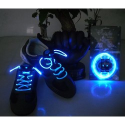 LED šnúrky do topánok Modrá