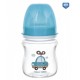 Antikoliková fľaštička so širokým hrdlom Canpol Babies EasyStart - TOYS 120 ml - modrá