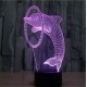Lampa s 3D ilúziou - Delfín