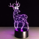 Lampa s 3D ilúziou - Jeleň